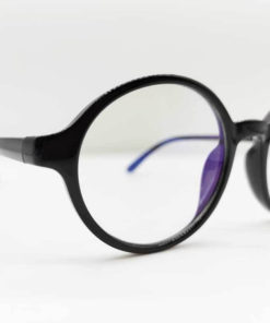 Black Round Plastic Eyeglass Frames