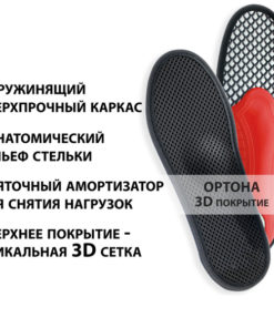 3D Mesh Cushioning Insoles for Foot Pain Relief & Odor Control (Size 43)