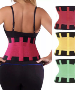 Slimming Waist Cincher Belt - Large (Black/Pink)