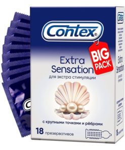 Contex Extra Sensation Condoms, 18-Count