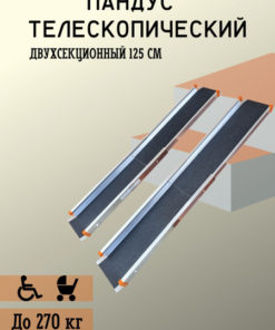 Telescopic Two-Section Ramp, 125cm