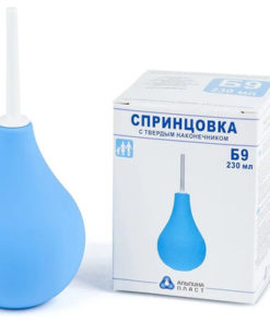 Alpina Plast PVC Enema Bulb Syringe with Rigid Tip B-9 (230ml)