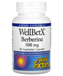 WellBetX Berberine 500mg Supplement for Heart Health (60 Vegetarian Capsules)