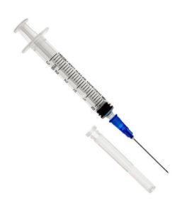 Sterile Disposable 3ml Syringe with 23G Needle (100 Pack)