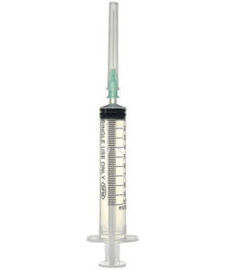 Disposable 10ml Syringe with 21G Needle (3-Part) - 5 Pack