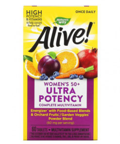 Women's 50+ Daily Multivitamin: 60 Count High-Potency Formula
