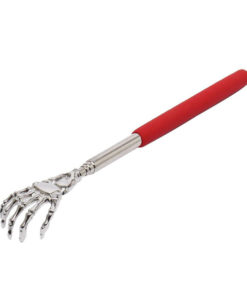 Back Scratcher Extender, Telescopic Massager (22-58cm), Red Skeleton Design
