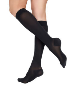 Black Compression Socks - 1 Pair, Class 1 Compression