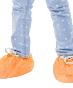 EleGreen Kids Orange Shoe Covers (50 Pack)