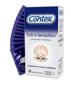 Contex Extra Sensation Condoms, 12 Pack