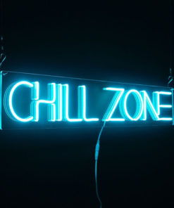Chill Zone Neon Sign: 80x14cm Decorative Light