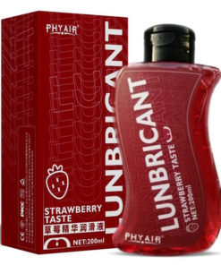 Strawberry Flavored Water-Based Lubricant, 200ml