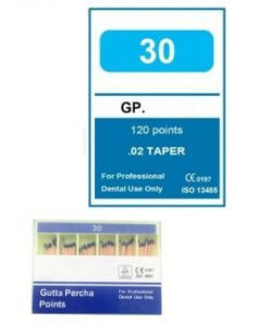 NeoHealth #30 Size 0.02 Taper Guttaspercha Points (120/Pack)