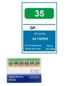 NeoHealth #35 Size 0.04 Taper Gutta-Percha Points (60/pack)