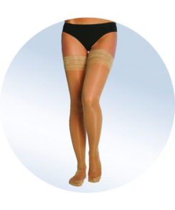 Beige Compression Stockings, 20-30 mmHg, 1 Pair