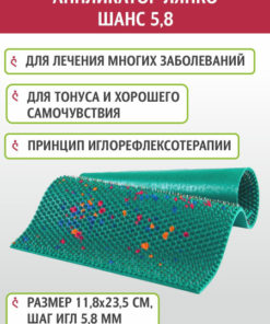 Lyapko Applicator Massage Mat: 5.8mm Needles, 890 Points