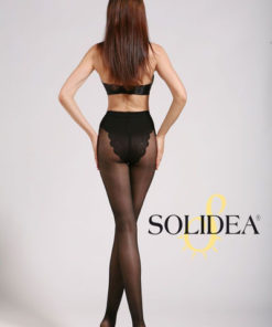 Solidea Black Compression Stockings - 100 Denier, Class 1, 1 Pair