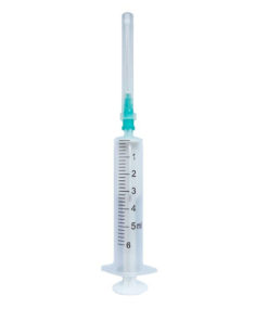 Sterile 2-Part Disposable Syringes 5ml, 21G (0.8x40) - 800/Pack