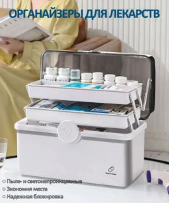 Home & Car Medicine Organizer: Safe Storage Container