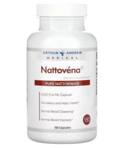 Arthur Andrew Medical Nattokinase 180 Capsules: Blood Support Supplement