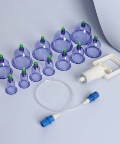 Vacuum Cupping Set for Cellulite: 12 Cups + Pump (Hijama)