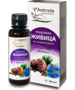 Cedar Resin Oil with Maral Deer Antler Extract, 30% in Linseed Oil - 100ml