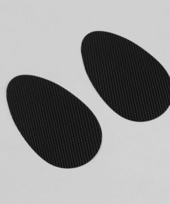 Black Anti-Slip Shoe Grips with Tread, Adhesive Backed (Pair)