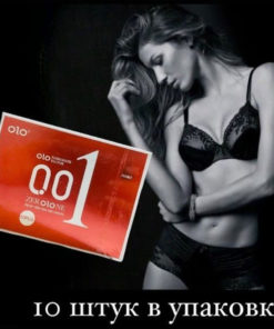 OLO Ultra Thin Red Condoms with Extra Lubricant (10 Pack)