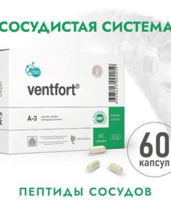 Ventfort Peptides: Vascular Health Supplement for Hypertension & Blood Circulation (60 Capsules)