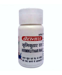 Baidyanath Krimikuthar Ras: Powerful Anti-Microbial & Anti-Parasitic Herbal Tablets (80ct)