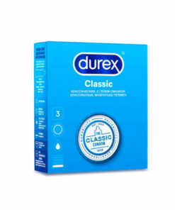 DUREX Classic Condoms with Lubricant: 3 Pack, Full Protection & Comfort