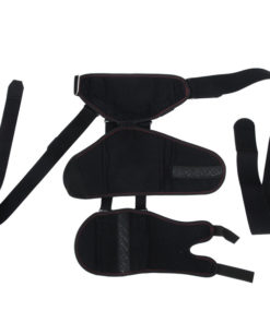 Arm & Shoulder Support Brace: Hemiplegia & Dislocation Aid (Silicone, Black)