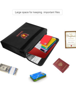 Fireproof Document Bag & Home Safe: Secure Storage for Valuables