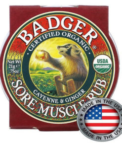 Badger Company Cayenne & Ginger Muscle Rub, 21g