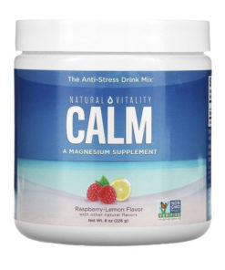Magnesium Calm Raspberry Lemon Anti-Stress Supplement (226g)