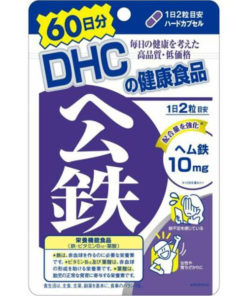 DHC Hemoglobin Iron, Folic Acid & B12 Supplement - 120 Tablets (60-Day Supply) - Japan