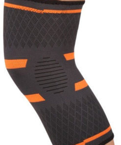 Elastic Knee Support Brace IN197 Black-Orange Large