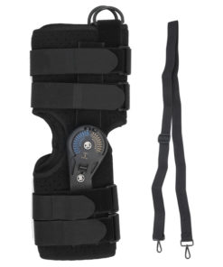 Adjustable Orthopedic Knee Brace for Injury Prevention & Support (Black)