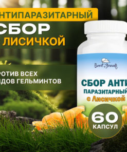 Anti-Parasite Complex: 60 Capsules with Chaga Mushroom