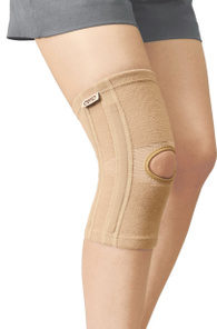 BKN 870 Knee Brace with Flexible Stays (23% Ceramic) - Beige, XS