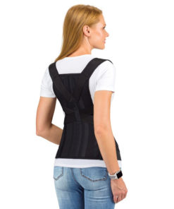 Posture Corrector with Adjustable Support, KO-110, Black, XL