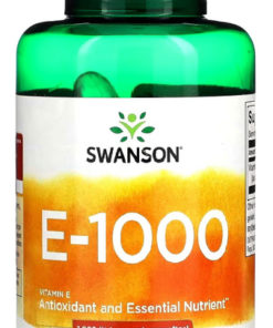 Swanson Vitamin E 1000 IU (450mg) - 60 Softgels: Heart & Antioxidant Support