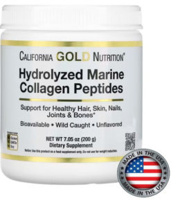 California Gold Nutrition Hydrolyzed Marine Collagen Peptides (200g)