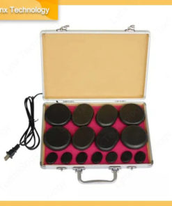 16-Piece Heated Stone Massage Set with Carrying Case