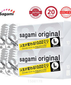 Sagami 002 Ultra-Thin Condoms (Large, 20-Pack)