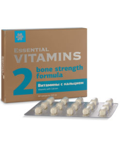 Calcium & Essential Vitamins Supplement - 60 Capsules