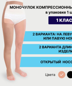 Pionic Beige Compression Stockings, Class 1, 1 Pair
