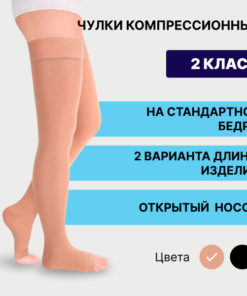 Pionic Beige Compression Stockings, Class 2, 1 Pair