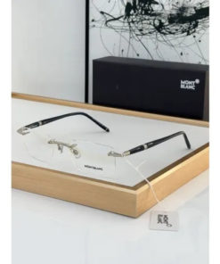 Montblanc MB0344S Rimless Glasses for Myopia (Unisex)