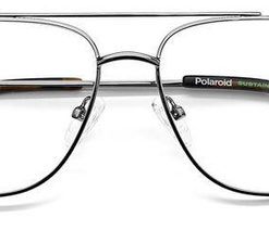 Polaroid PLD D451 6LB Grey Square Metal Men's Eyeglass Frames